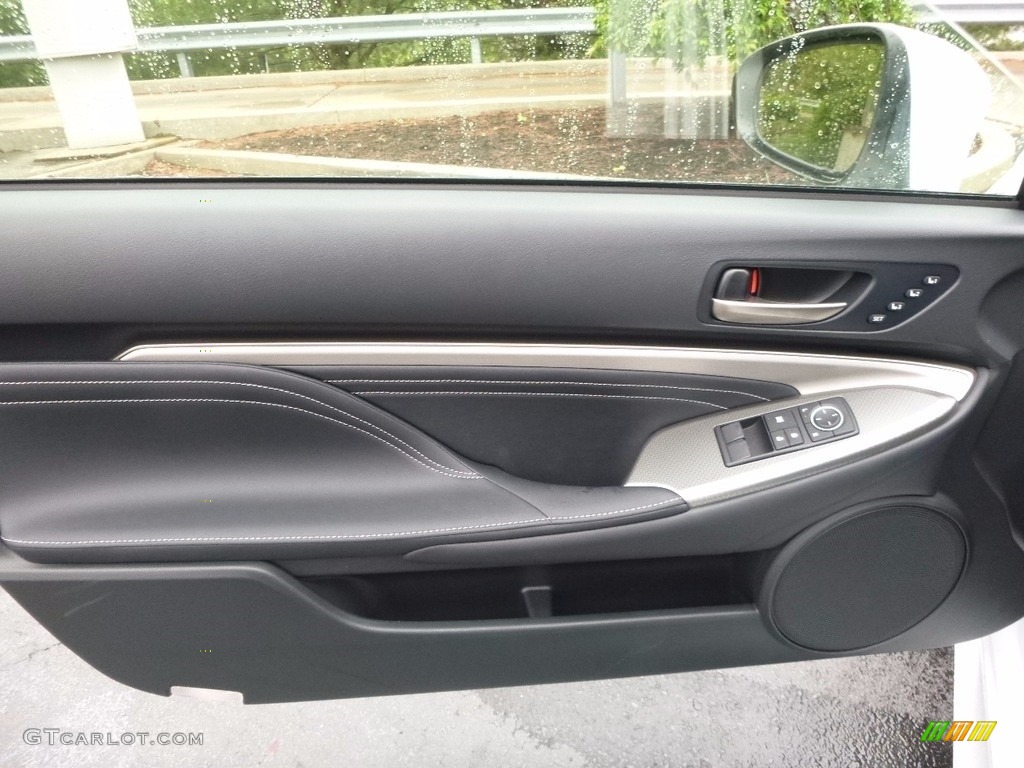 2017 Lexus RC 350 F Sport AWD Black Door Panel Photo #120416540