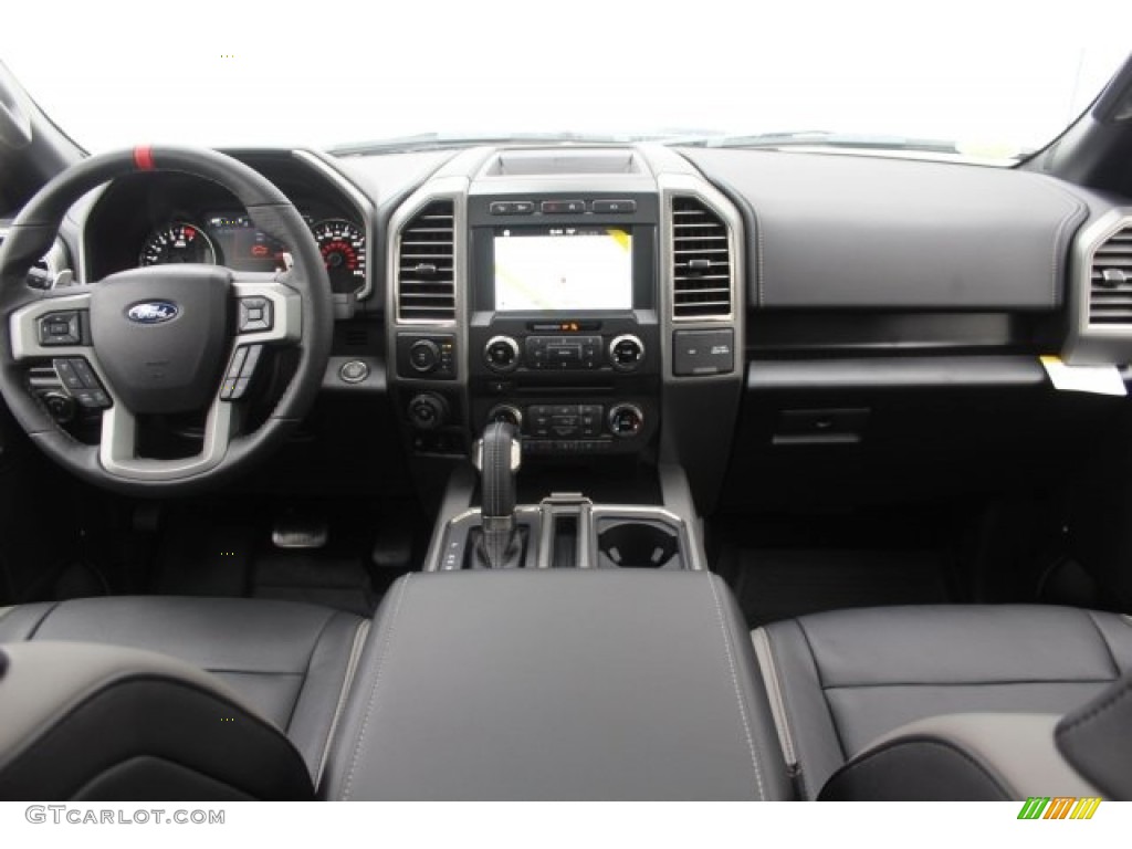 2017 Ford F150 SVT Raptor SuperCrew 4x4 Raptor Black Dashboard Photo #120418043