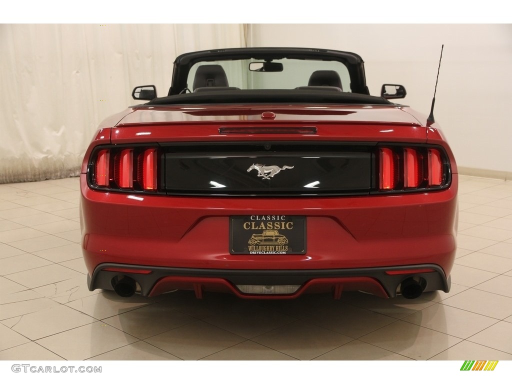 2017 Mustang EcoBoost Premium Convertible - Ruby Red / Ebony photo #19
