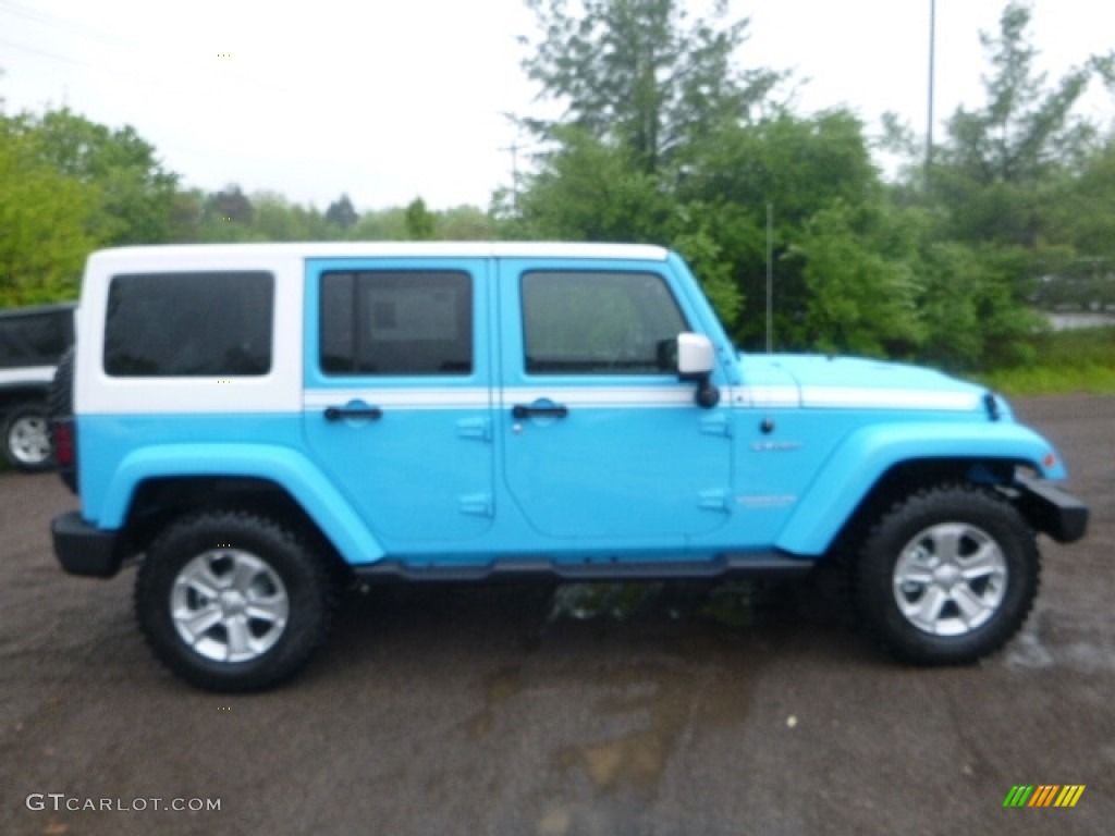 2017 Wrangler Unlimited Chief Edition 4x4 - Chief Blue / Black photo #6