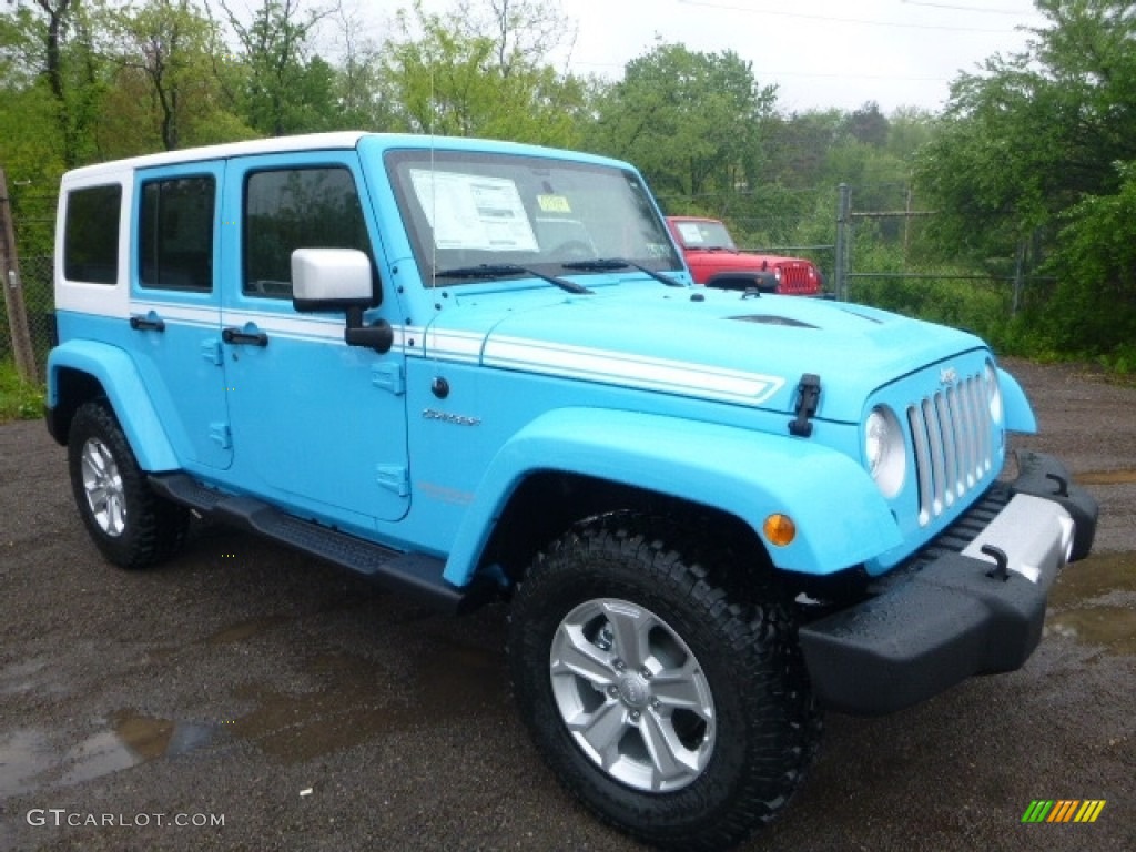 2017 Wrangler Unlimited Chief Edition 4x4 - Chief Blue / Black photo #10