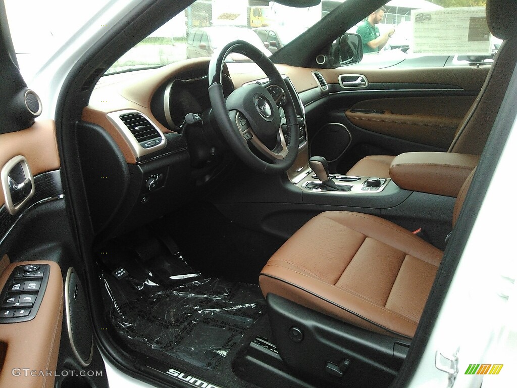 Dark Sienna Brown/Black Interior 2017 Jeep Grand Cherokee Summit 4x4 Photo #120421532