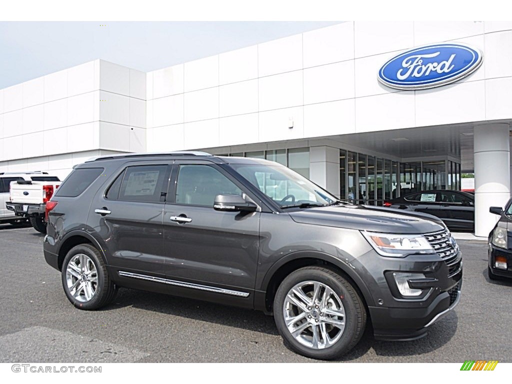 2017 Explorer Limited 4WD - Magnetic / Ebony Black photo #1