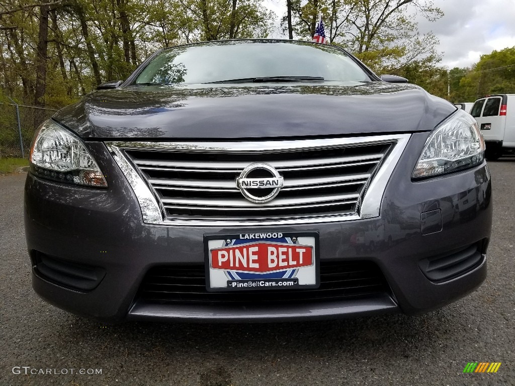 2014 Sentra S - Amethyst Gray / Charcoal photo #2