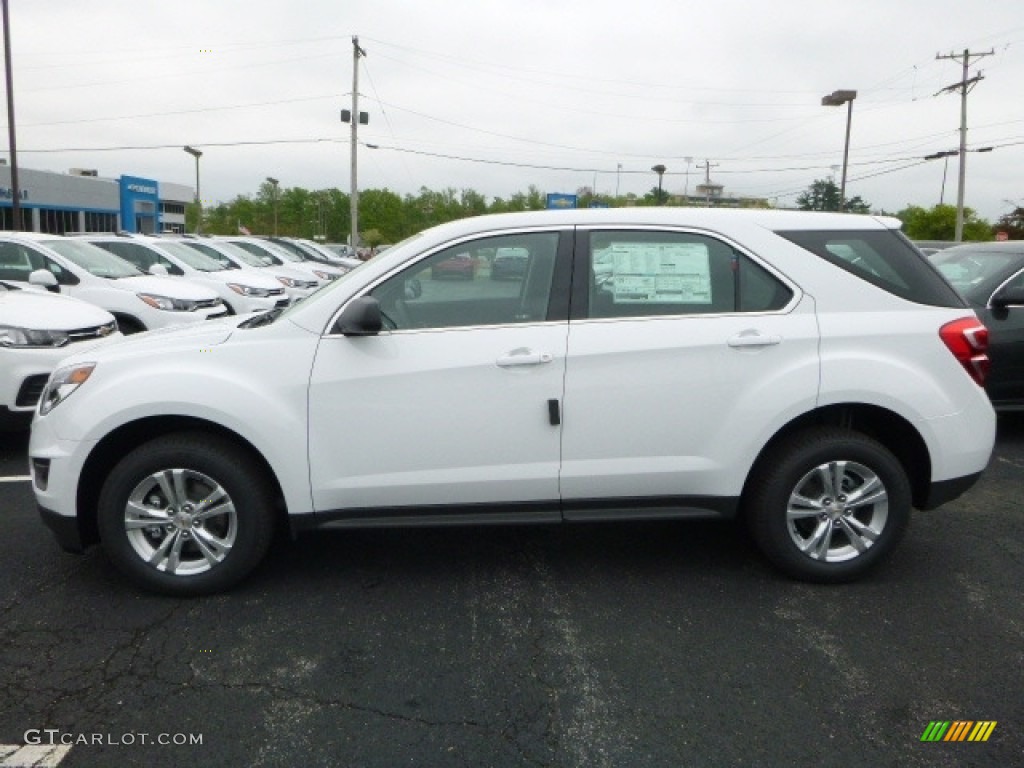 2017 Equinox LS - Summit White / Jet Black photo #2