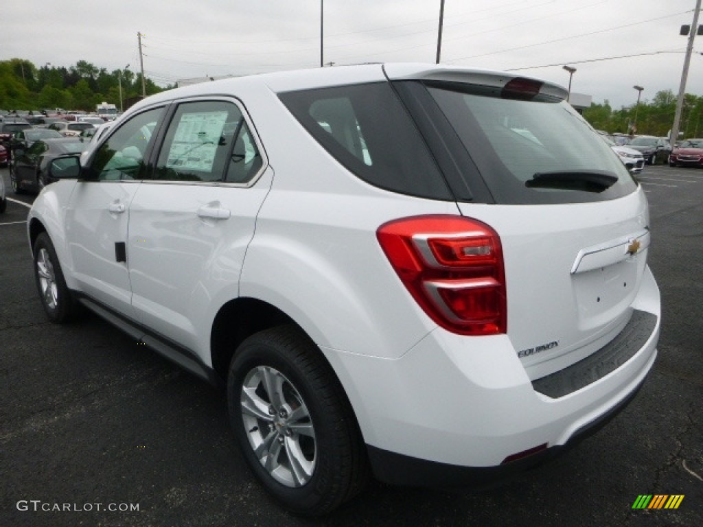 2017 Equinox LS - Summit White / Jet Black photo #3