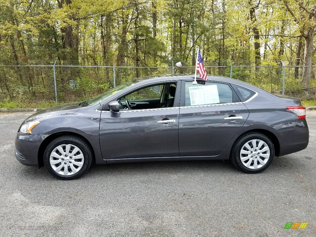 2014 Sentra S - Amethyst Gray / Charcoal photo #10