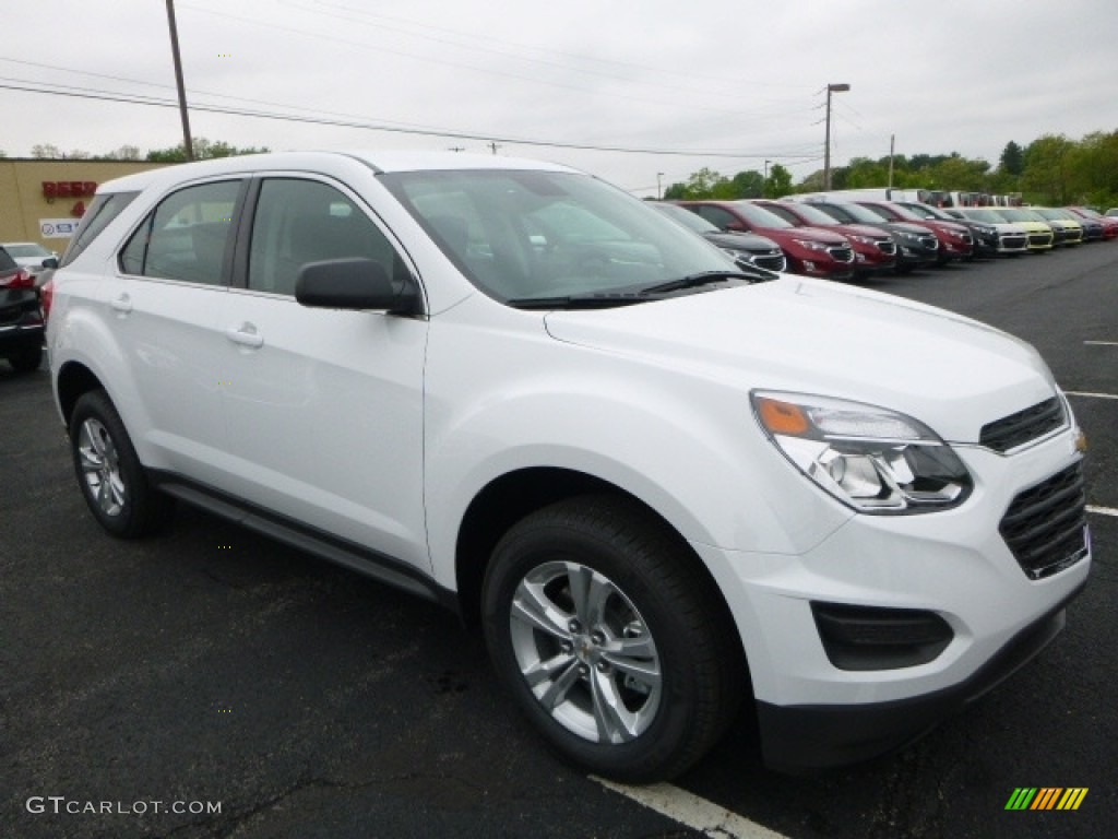 2017 Equinox LS - Summit White / Jet Black photo #7