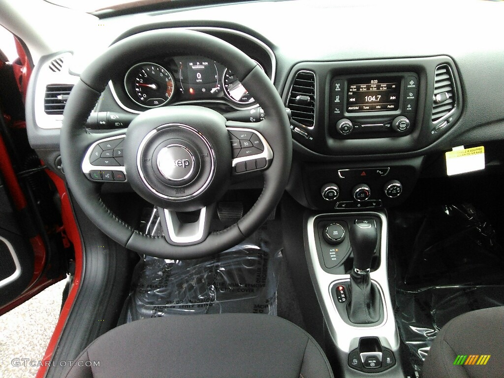 2017 Jeep Compass Sport 4x4 Black Dashboard Photo #120424369