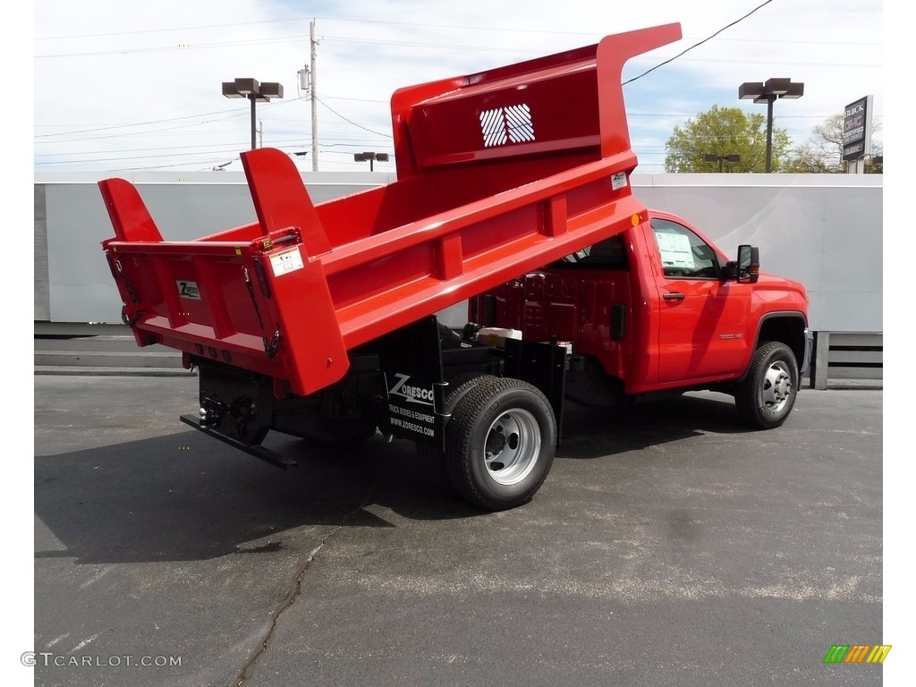 Cardinal Red 2017 GMC Sierra 3500HD Regular Cab 4x4 Dump Truck Exterior Photo #120426436