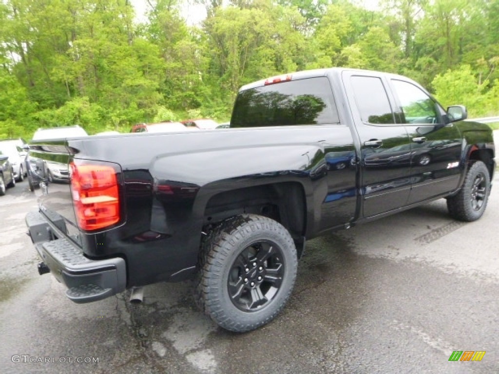 2017 Silverado 1500 LT Double Cab 4x4 - Black / Jet Black photo #5