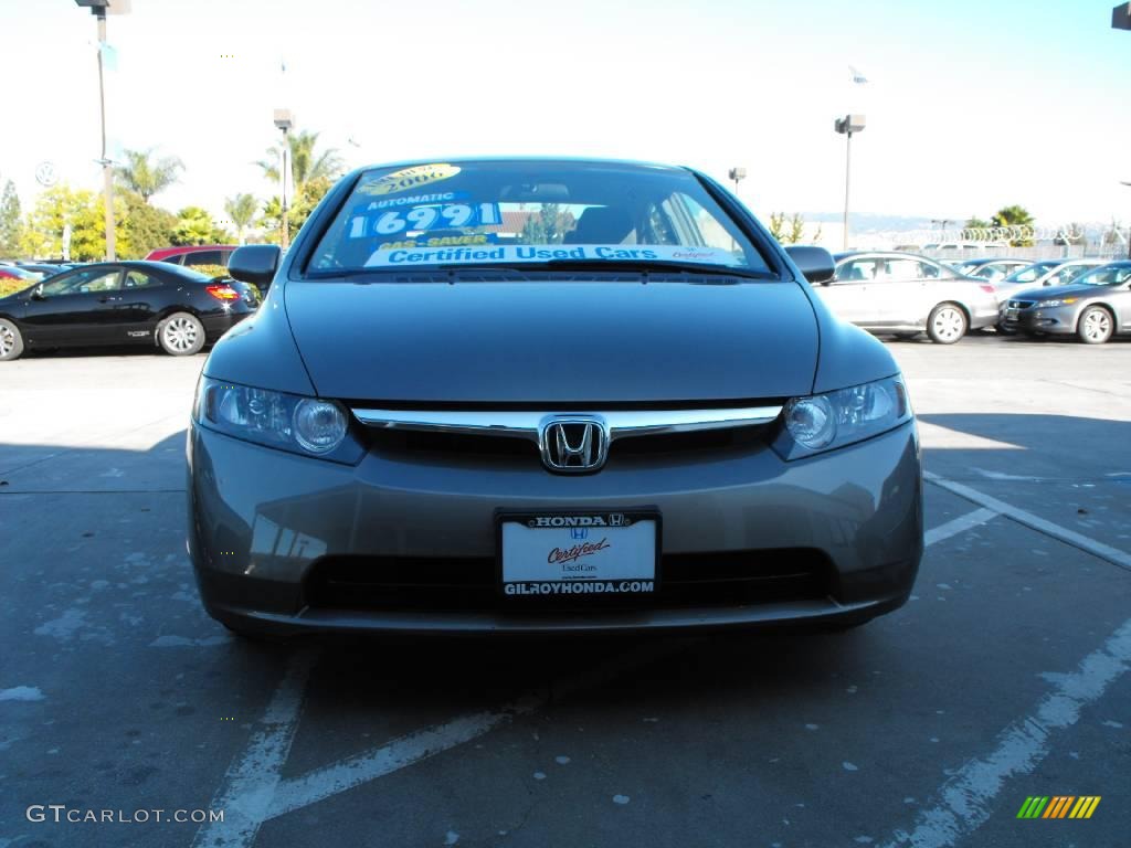 2006 Civic LX Sedan - Galaxy Gray Metallic / Gray photo #2