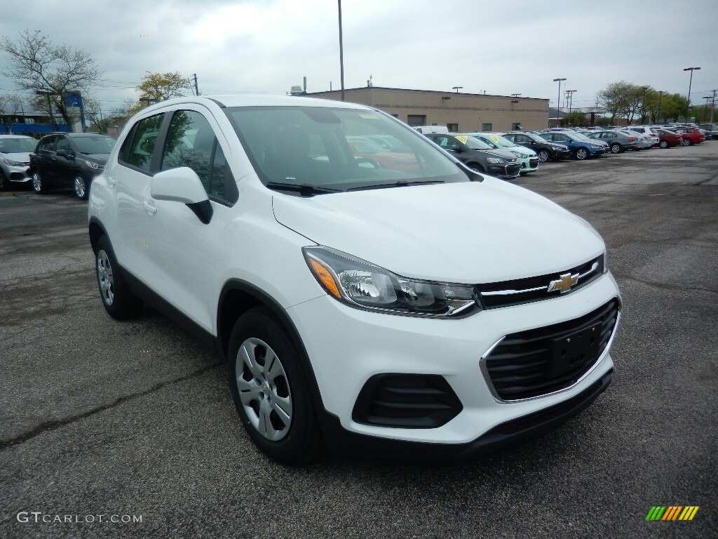 Summit White 2017 Chevrolet Trax LS Exterior Photo #120430267