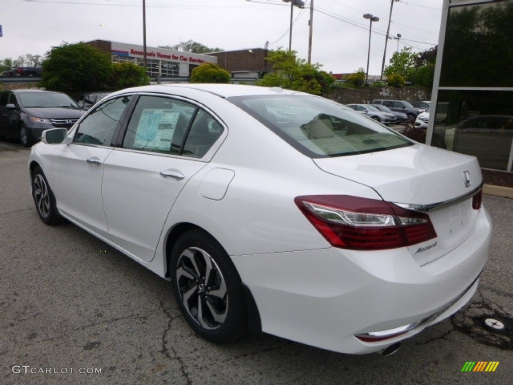 2017 Accord EX-L V6 Sedan - White Orchid Pearl / Ivory photo #2