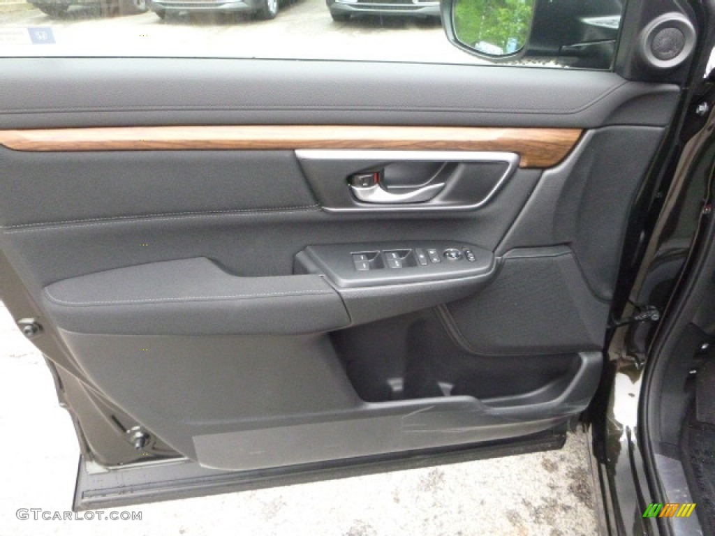 2017 Honda CR-V EX AWD Black Door Panel Photo #120431272