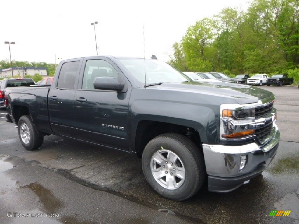 2017 Silverado 1500 LT Double Cab 4x4 - Graphite Metallic / Jet Black photo #7