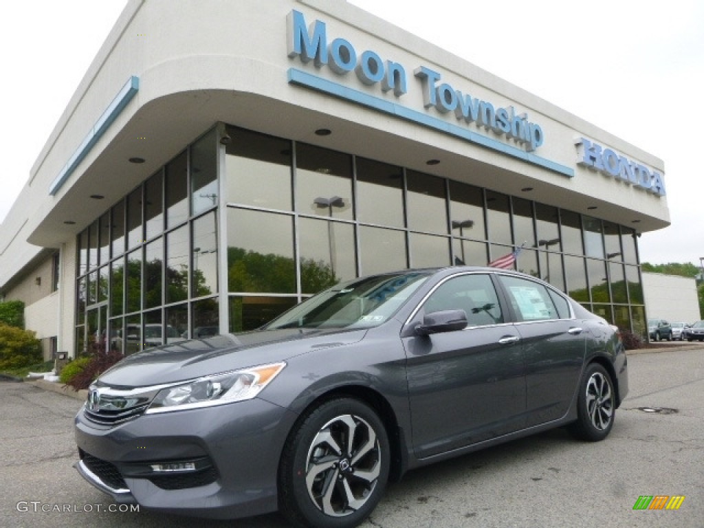 2017 Accord EX Sedan - Modern Steel Metallic / Black photo #1