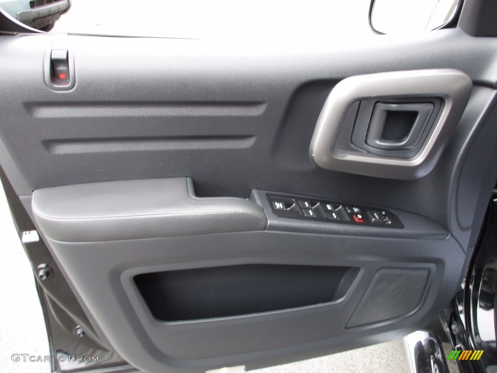 2012 Honda Ridgeline RTL Black Door Panel Photo #120433180