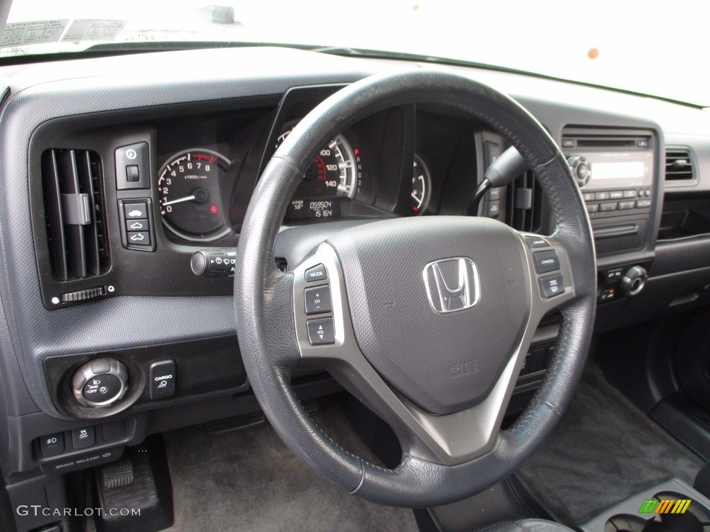 2012 Honda Ridgeline RTL Black Dashboard Photo #120433288