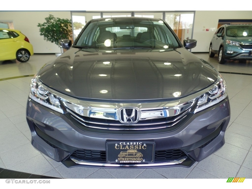 2017 Accord LX Sedan - Modern Steel Metallic / Black photo #2