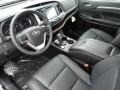 2017 Toyota Highlander Black Interior Front Seat Photo