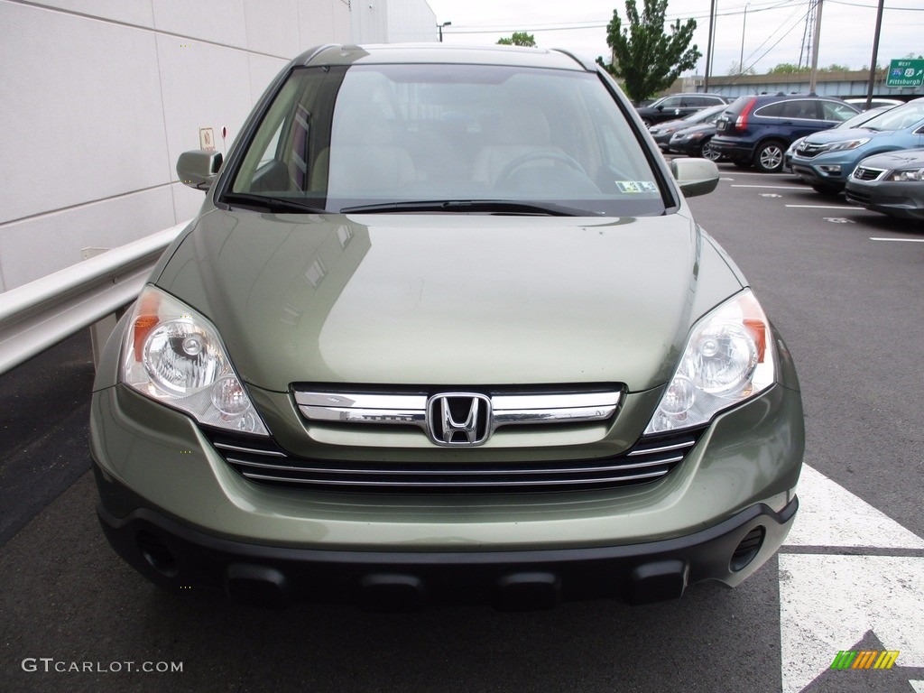 2008 CR-V EX-L 4WD - Green Tea Metallic / Ivory photo #9