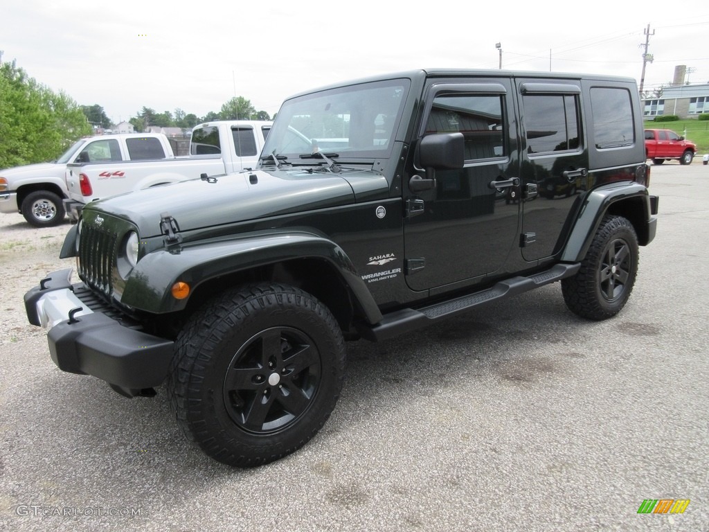 2010 Wrangler Unlimited Sahara 4x4 - Natural Green Pearl / Dark Slate Gray/Medium Slate Gray photo #1