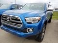 Blazing Blue Pearl 2017 Toyota Tacoma Limited Double Cab 4x4 Exterior