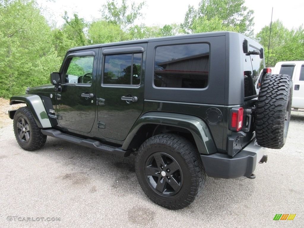 2010 Wrangler Unlimited Sahara 4x4 - Natural Green Pearl / Dark Slate Gray/Medium Slate Gray photo #6