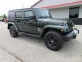 2010 Natural Green Pearl Jeep Wrangler Unlimited Sahara 4x4  photo #7