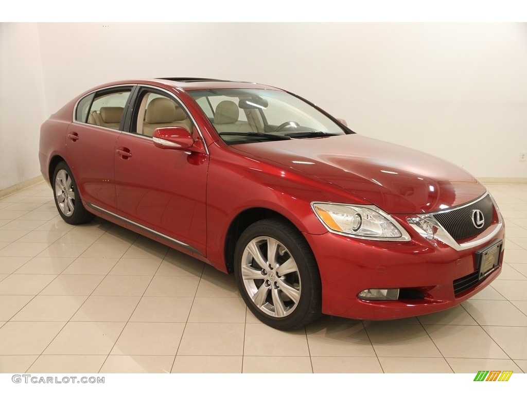 2011 GS 350 AWD - Matador Red Mica / Parchment/Birds Eye Maple photo #1