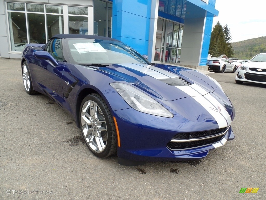 Admiral Blue 2017 Chevrolet Corvette Stingray Convertible Exterior Photo #120441418