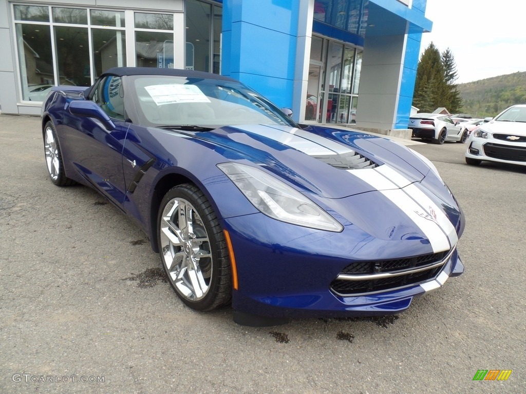 2017 Corvette Stingray Convertible - Admiral Blue / Gray photo #12