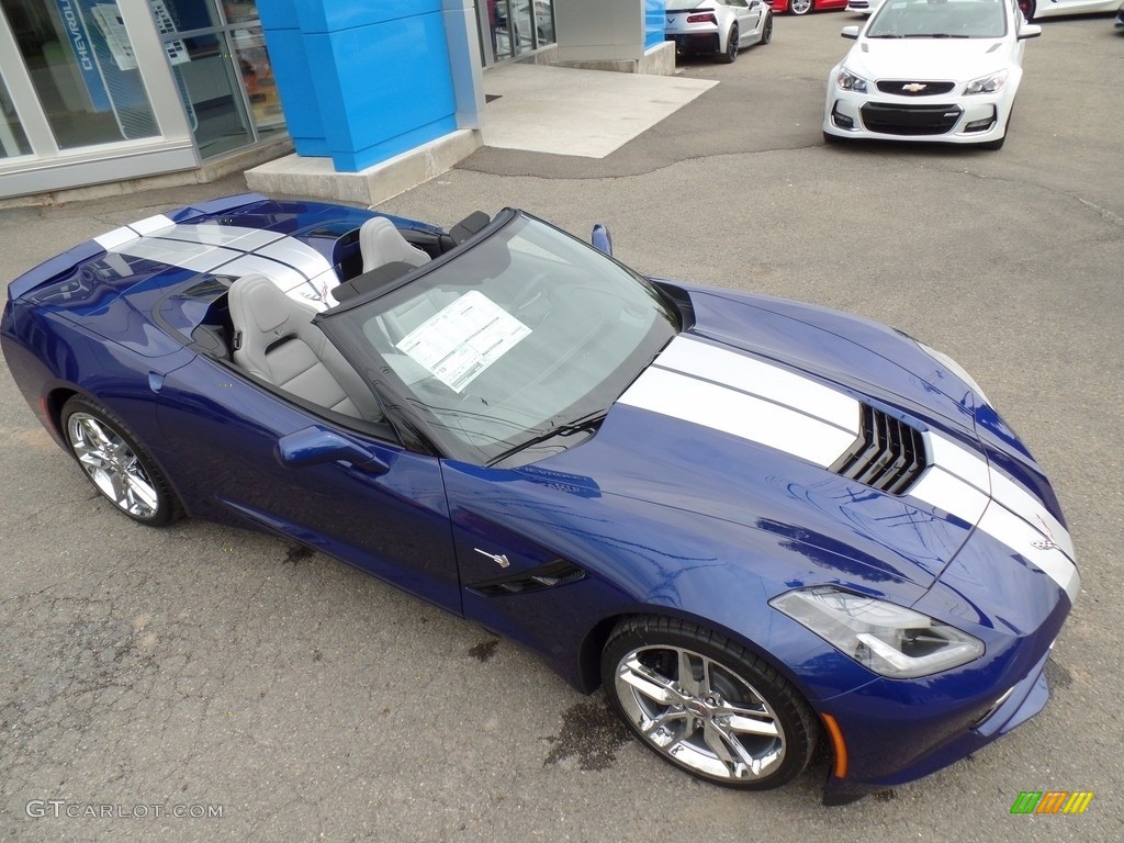 2017 Corvette Stingray Convertible - Admiral Blue / Gray photo #20