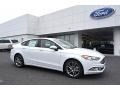 2017 Oxford White Ford Fusion SE  photo #1