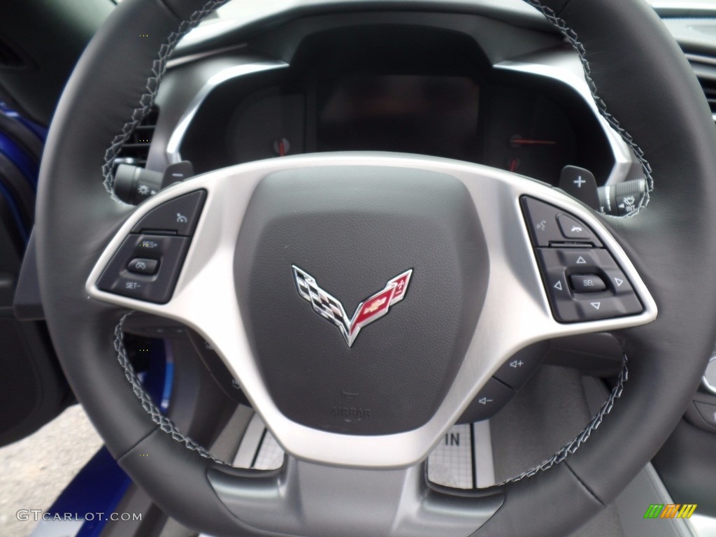2017 Chevrolet Corvette Stingray Convertible Gray Steering Wheel Photo #120441937