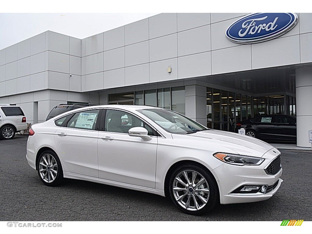 White Platinum Ford Fusion