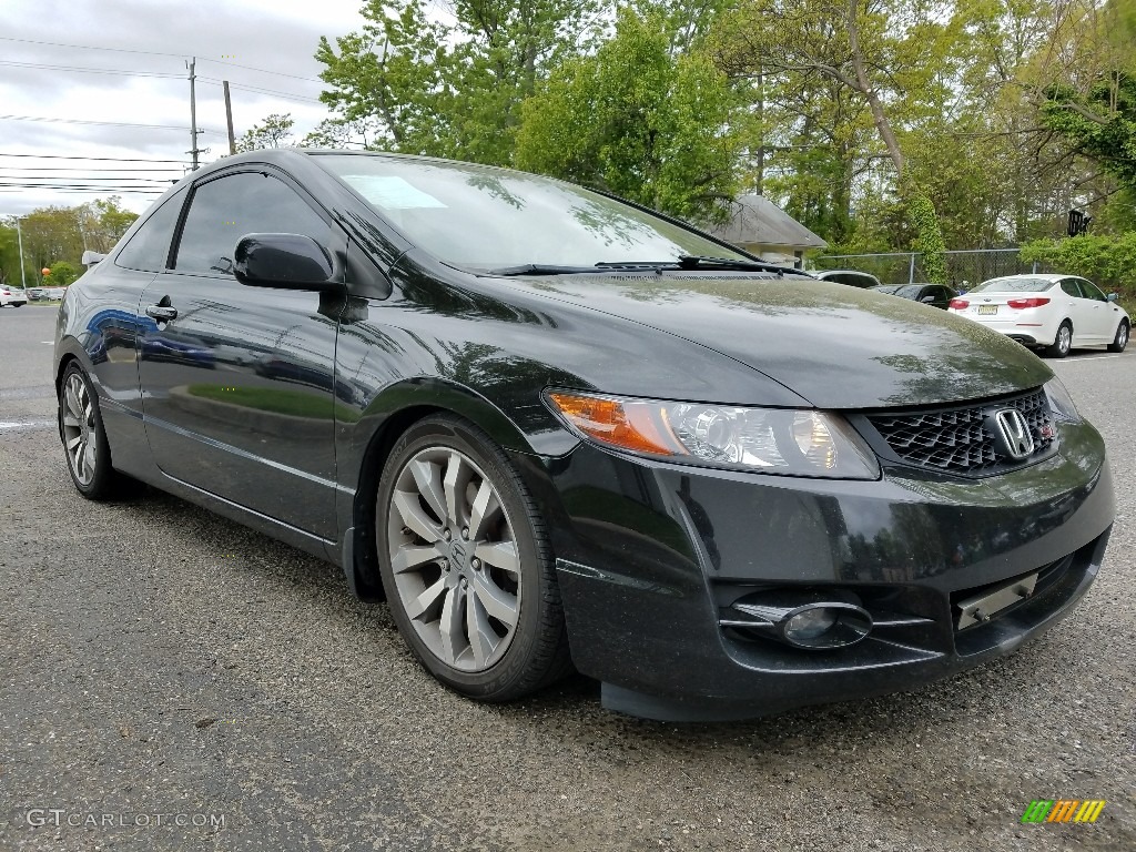 2009 Civic Si Coupe - Crystal Black Pearl / Black photo #1