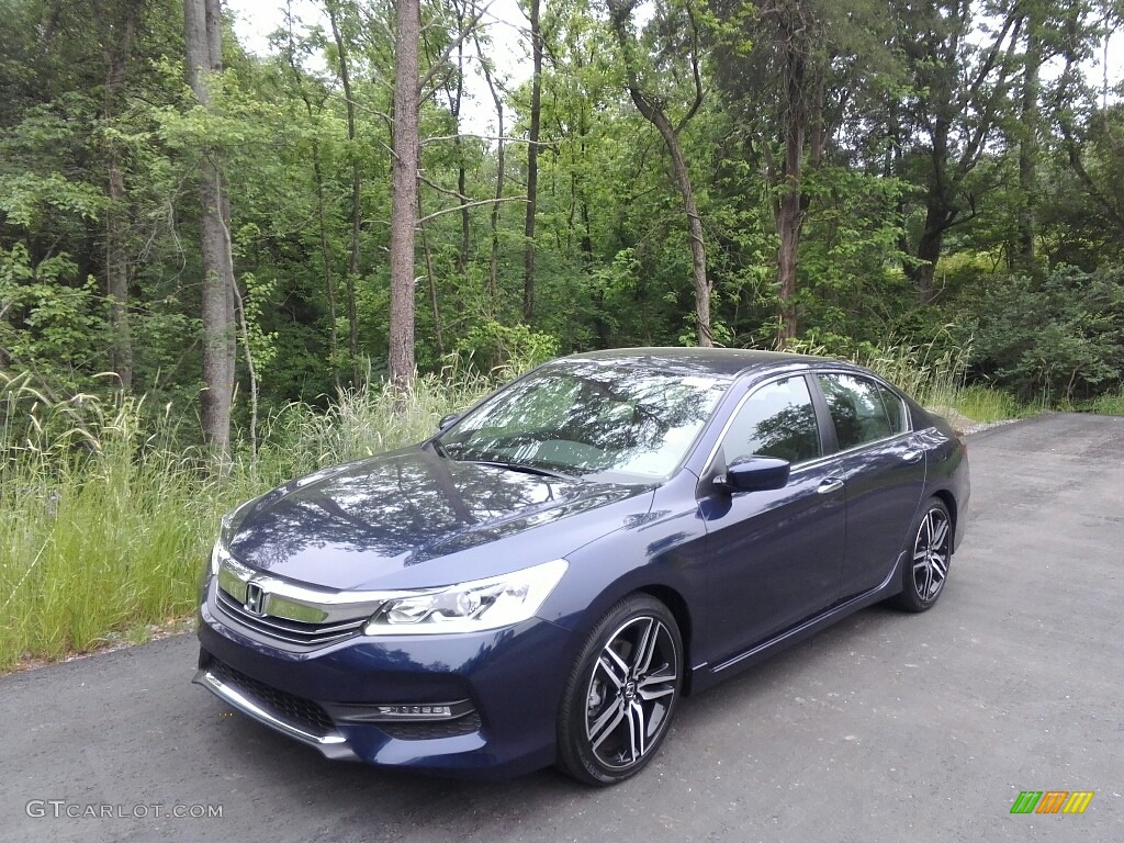 Obsidian Blue Pearl 2016 Honda Accord Sport Sedan Exterior Photo #120444190