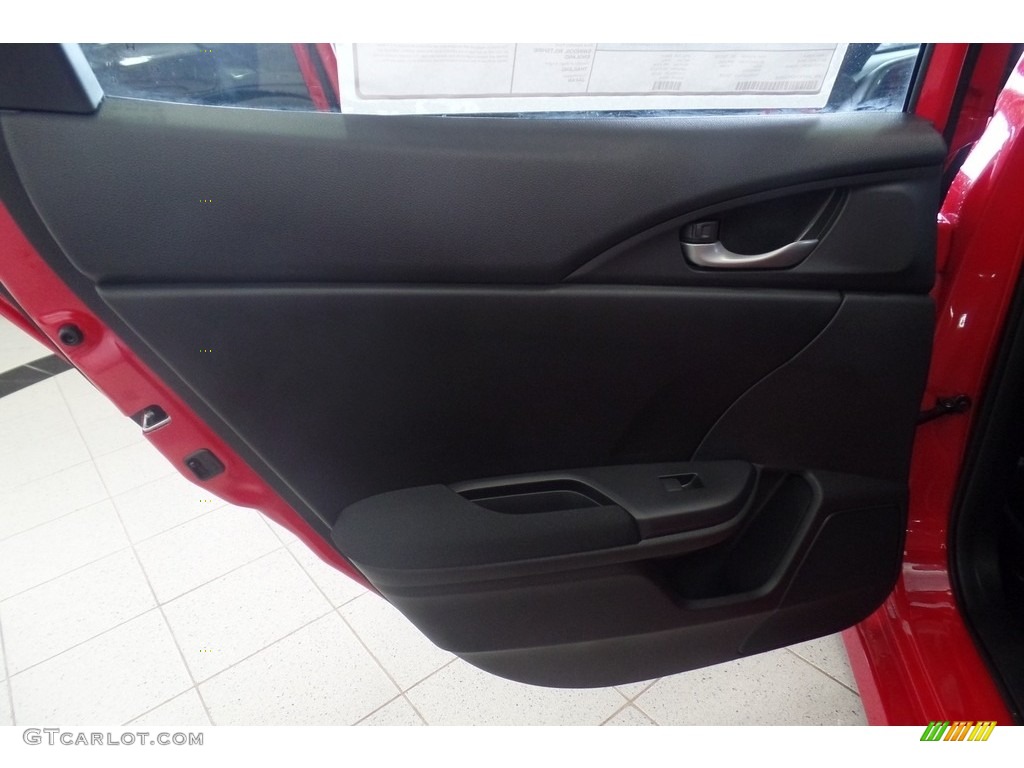 2017 Civic LX Hatchback - Rallye Red / Black photo #6