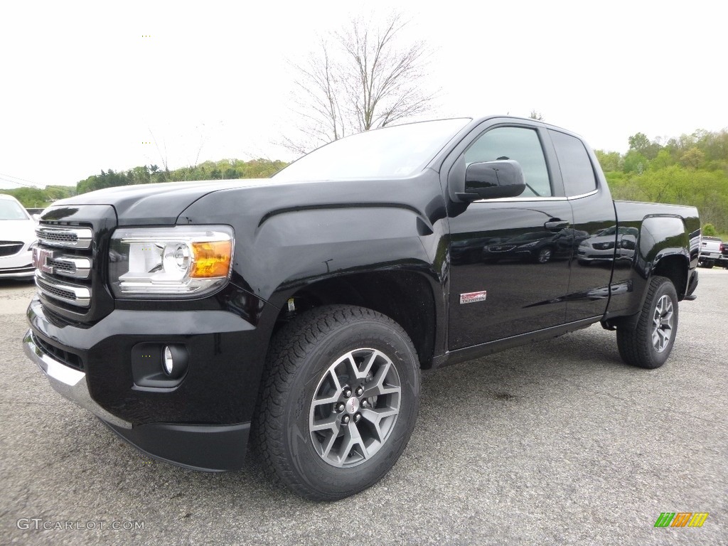 Onyx Black 2017 GMC Canyon SLE Extended Cab 4x4 All-Terrain Exterior Photo #120448168