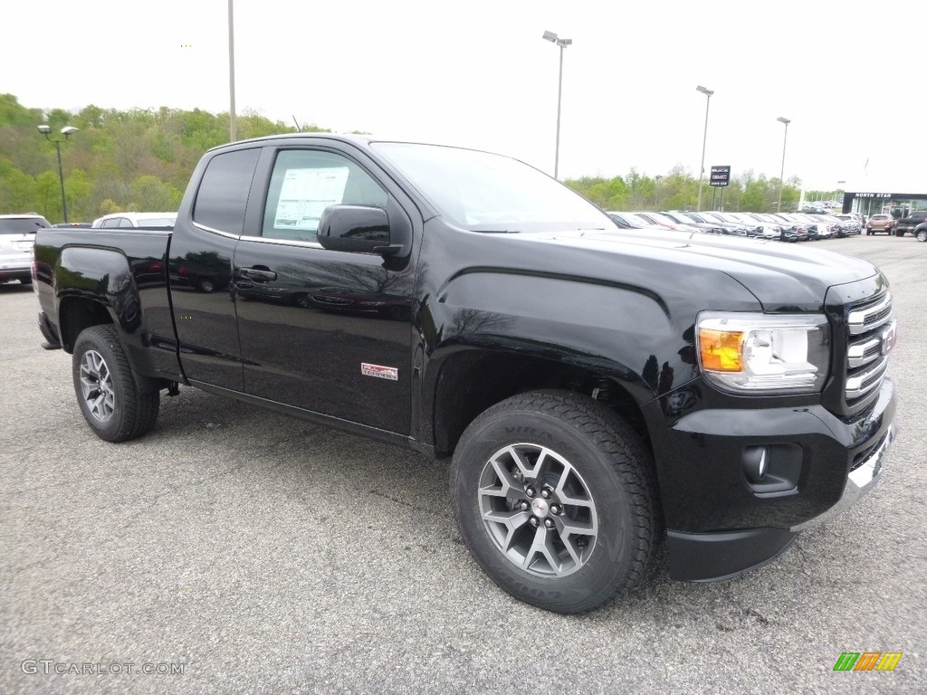 Onyx Black 2017 GMC Canyon SLE Extended Cab 4x4 All-Terrain Exterior Photo #120448213