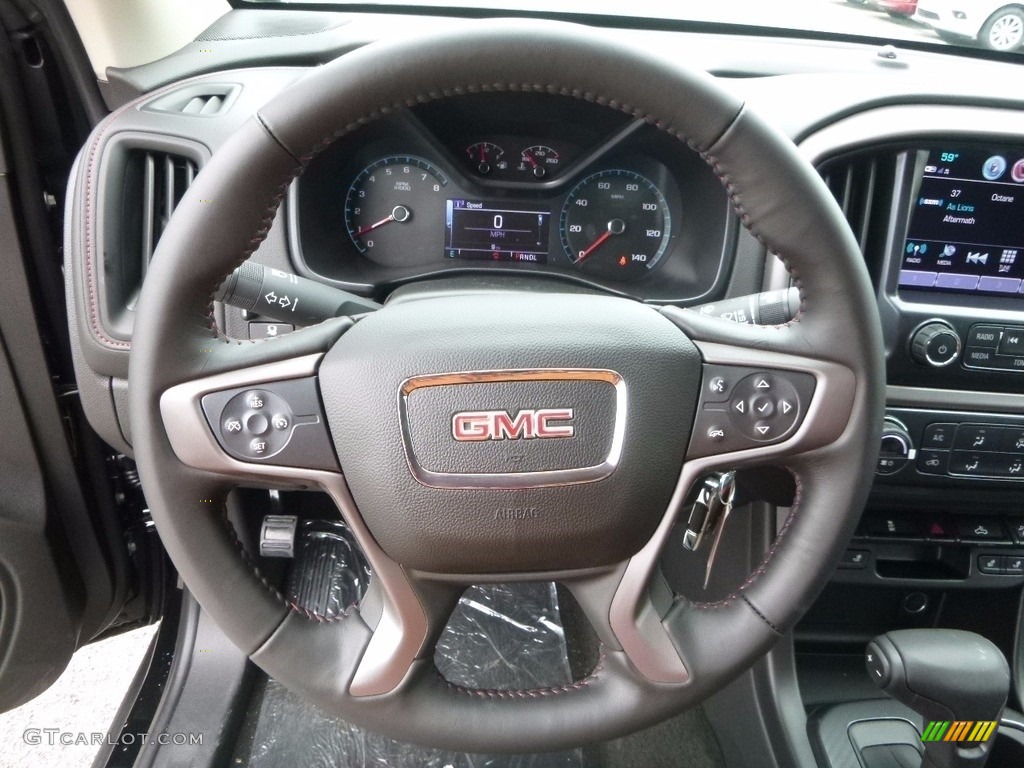2017 GMC Canyon SLE Extended Cab 4x4 All-Terrain Jet Black Steering Wheel Photo #120448465