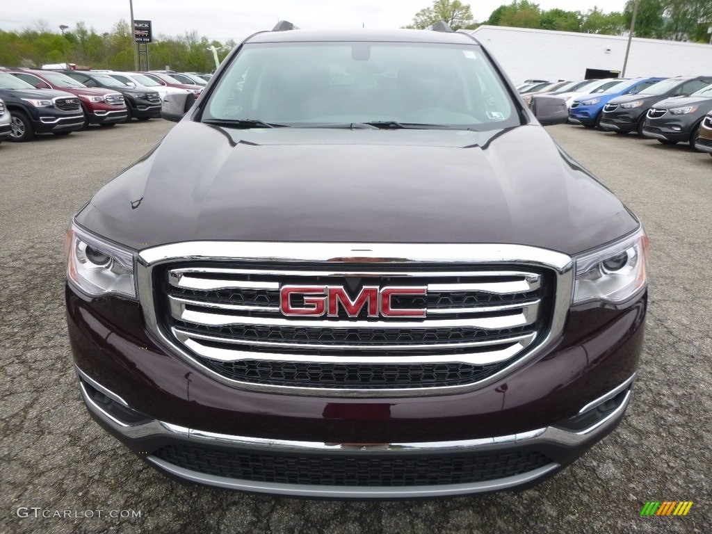 2017 Acadia SLE AWD - Black Cherry Metallic / Jet Black photo #2