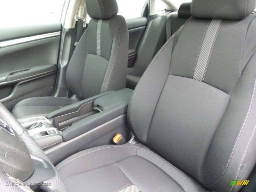 Black Interior 2017 Honda Civic LX Sedan Photo #120451301