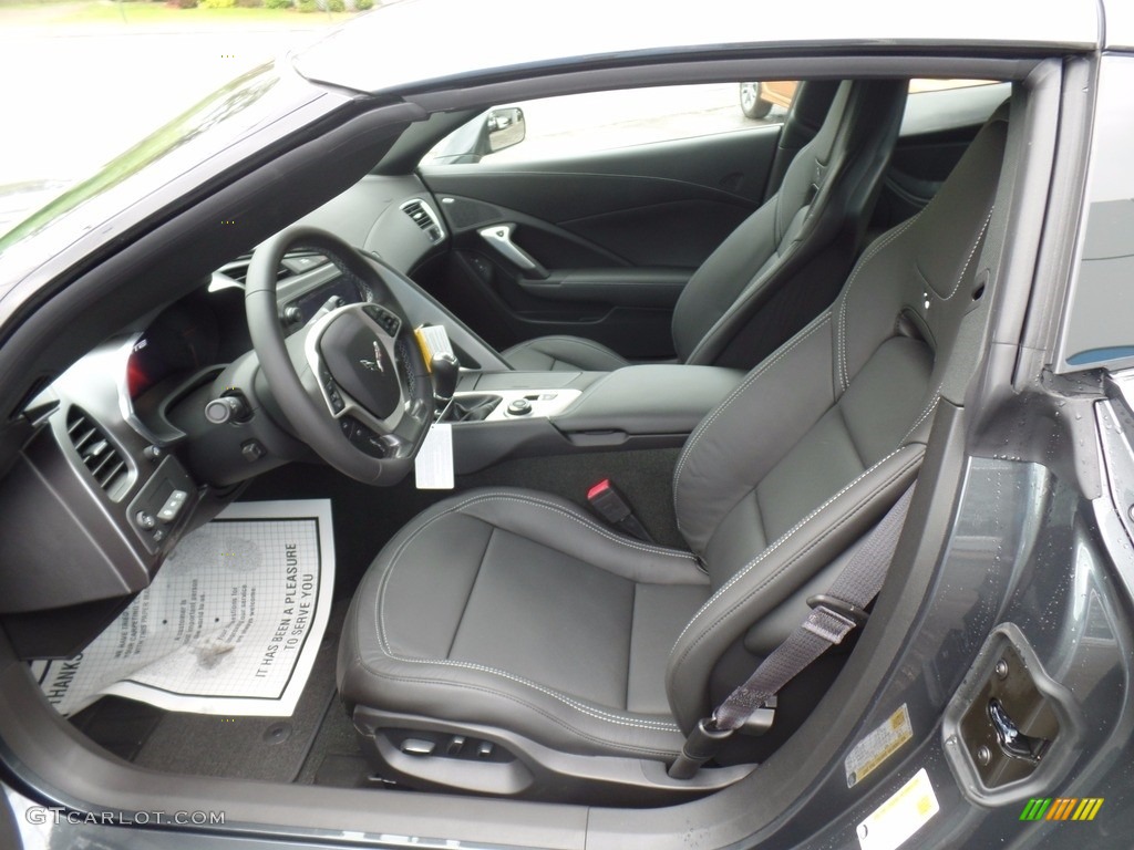 Jet Black Interior 2017 Chevrolet Corvette Stingray Coupe Photo #120453326