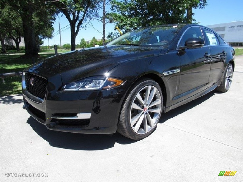 Ultimate Black Metallic 2017 Jaguar XJ R-Sport Exterior Photo #120453617