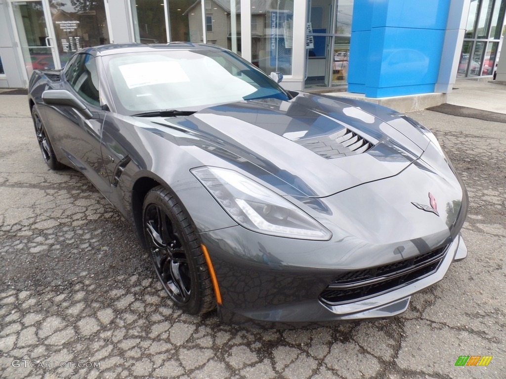 2017 Corvette Stingray Coupe - Watkins Glen Gray Metallic / Jet Black photo #9