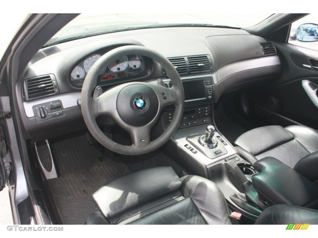 Black Interior 2006 BMW M3 Coupe Photo #120454469