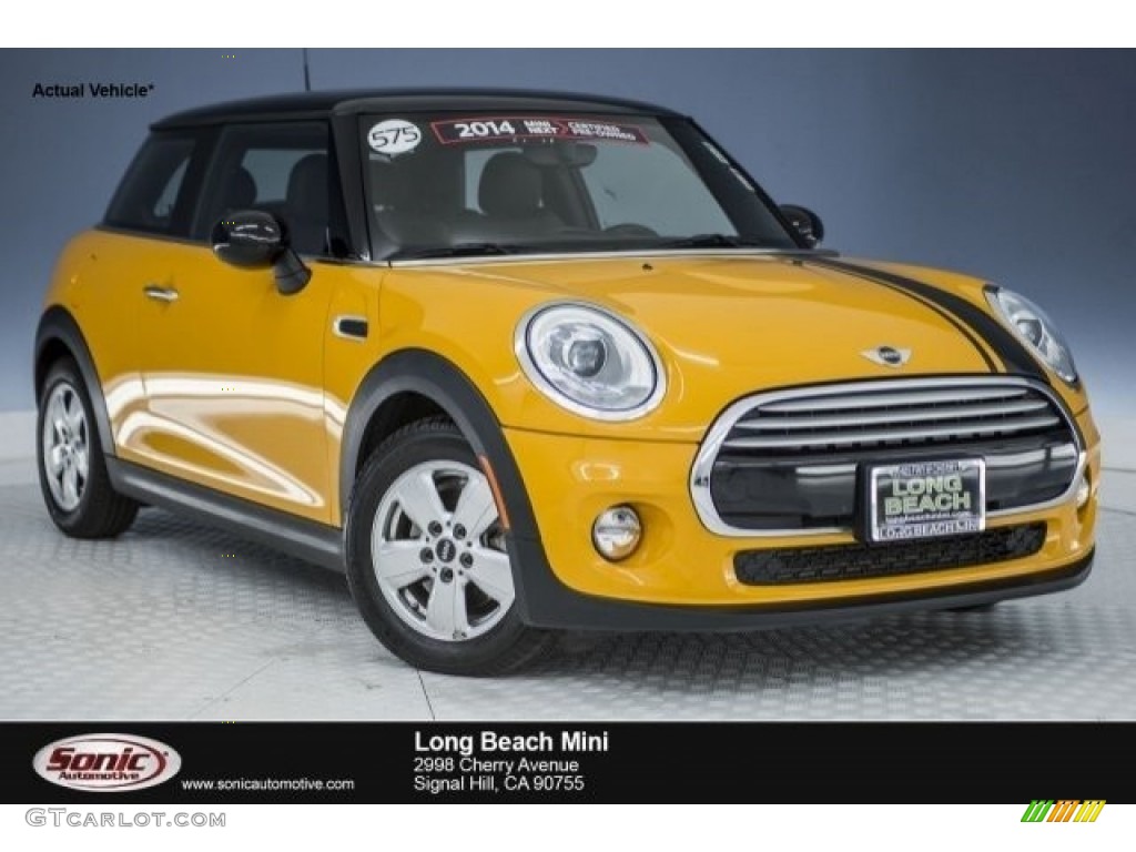 2014 Cooper Hardtop - Volcanic Orange / Carbon Black photo #1